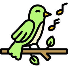 singing bird icon