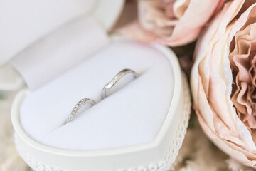 結婚指輪・マリッジリング・ブーケ・結婚イメージ
