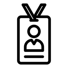 journalist id card icon