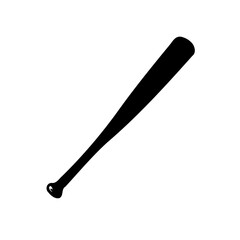 Minimalist Baseball Bat Silhouette Image