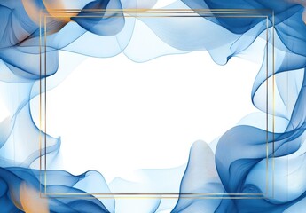 Blue Abstract Border and Frame for Certificate of Appreciation