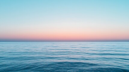Obraz premium Serene Ocean Sunset Peaceful Water Horizon Sky