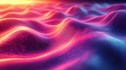 Obraz premium Abstract Pink and Blue Wave Pattern Design