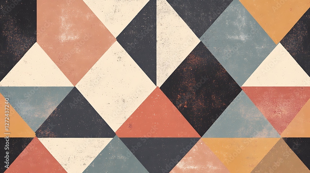 Poster abstract geometric triangle pattern design