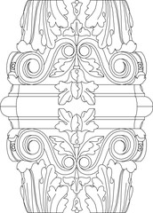 sketch vector silhouette illustration pattern decoration ornament classic ethnic traditional