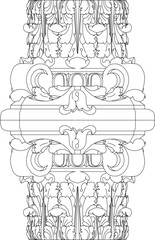 sketch vector silhouette illustration pattern decoration ornament classic ethnic traditional 