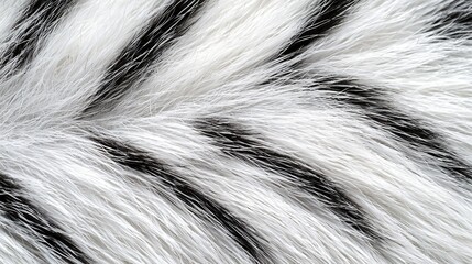 Close-up Zebra Fur Texture