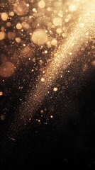 Fototapeta premium Captivating Macro Shot of Illuminated Dust Particles in Motion