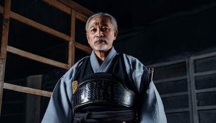 刀を持っている武士