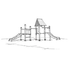 Playground Sketch: Hand-Drawn Design of Kids' Play Structure