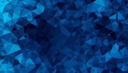 Obraz premium Sapphire Facets, A Deep Blue Geometric Abstract Polygon Texture