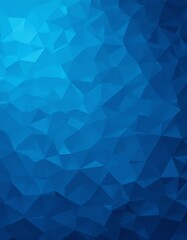 Fototapeta premium Vivid Blue Geometric Landscape Polygon Illustration for Modern Design