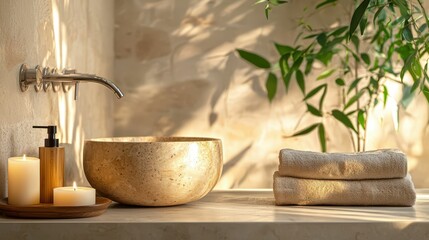 Contemporary Bathroom Design Featuring Bamboo Elements and Vanities