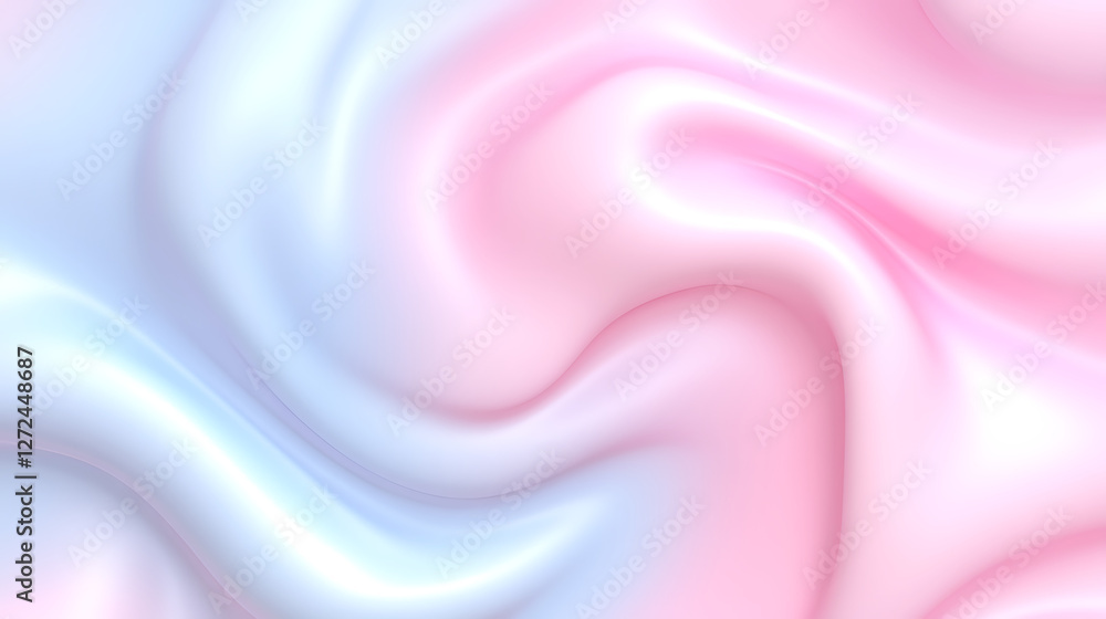 Poster soft waves in pastel colors abstract background texture with smooth flowing gradient and fluid motio