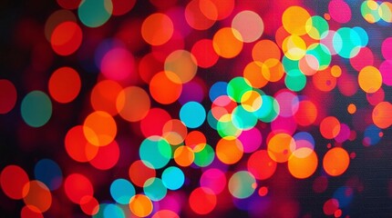 Energetic Abstract Painting with Swirling Streaks of Neon Colors on a Dark Background

