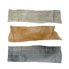 Colored decorative tape mini washi sticker decoration. Set of colorful patterned washi tape strips