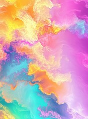 Fototapeta premium Colorful Abstract Swirls with Vivid Hues and Fluid Movement