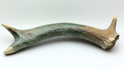 Naklejka premium Antler, turquoise, shed, studio, white, background, decor