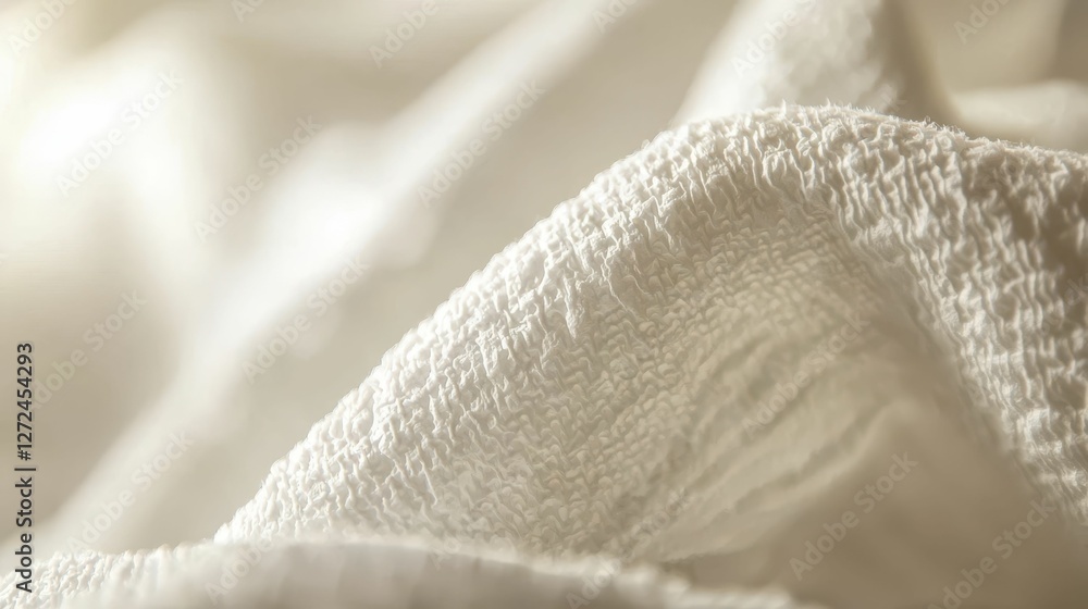 Poster detailed macro image capturing fine fibrous texture of fabric