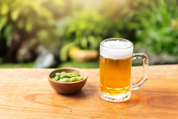 ビールと枝豆