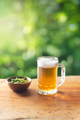 ビールと枝豆