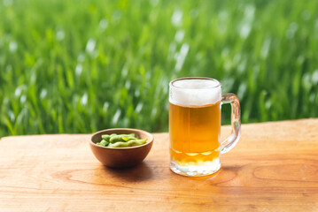 ビールと枝豆
