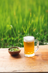 ビールと枝豆