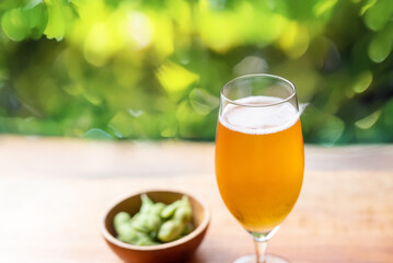 ビールと枝豆