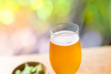 ビールと枝豆
