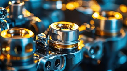 Close-up of Dynamic Protective Oil Seals in Automotive Machinery