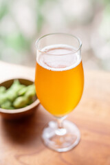 ビールと枝豆