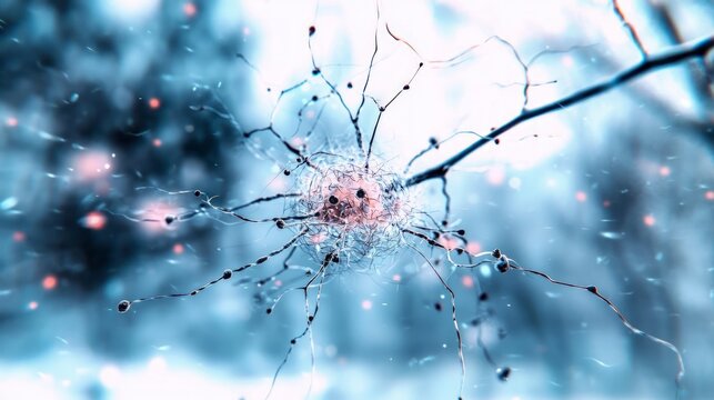 Microscopic Neuron Cell  Brain Cell  Neural Network  Nervous System  Medical Science  Biol