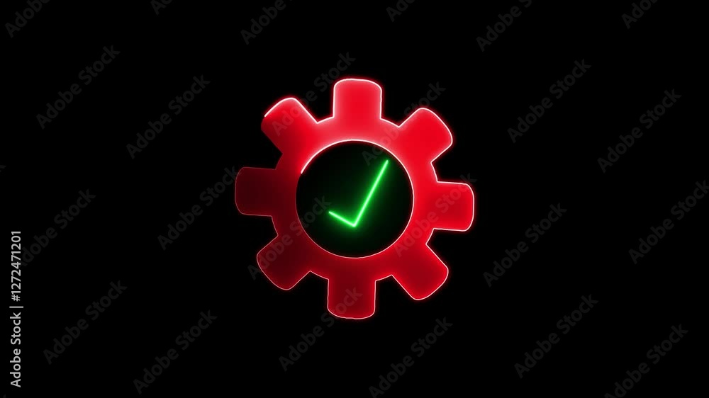 Poster certified guarantee approval or secure access system concept, quality business service. tick ​​mark 