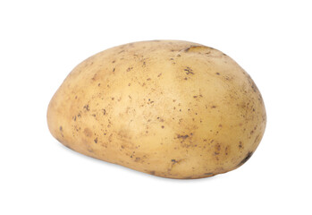 Fresh raw potato isolated on white. Vegetable root