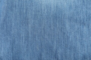 Texture of blue jeans as background, top view