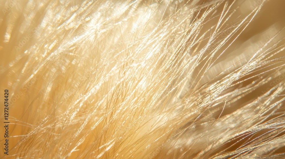 Poster macro shot capturing fine details of soft brush textures