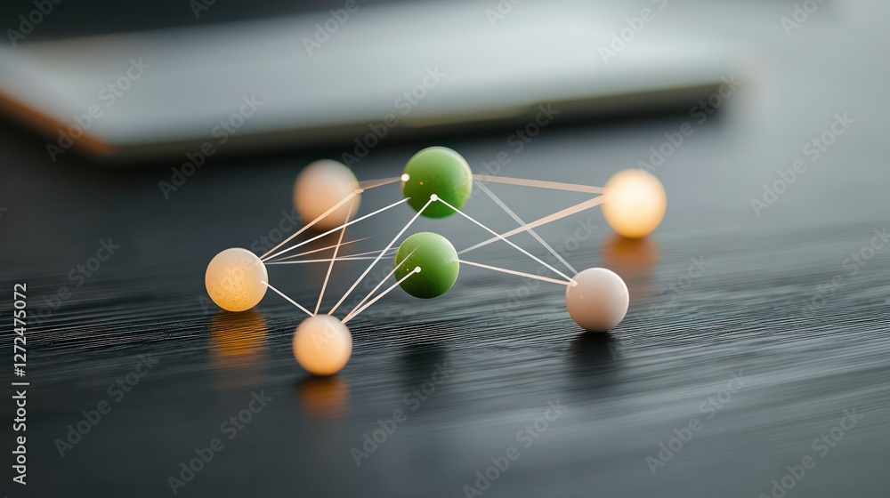 Poster global network connection abstract technology concept