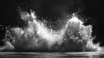 Captivating Water Splash with Dynamic Splashes and Contrast