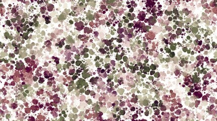 Obraz premium Abstract mauve, green, and brown splatter pattern. Ideal for fabric, packaging, or website backgrounds