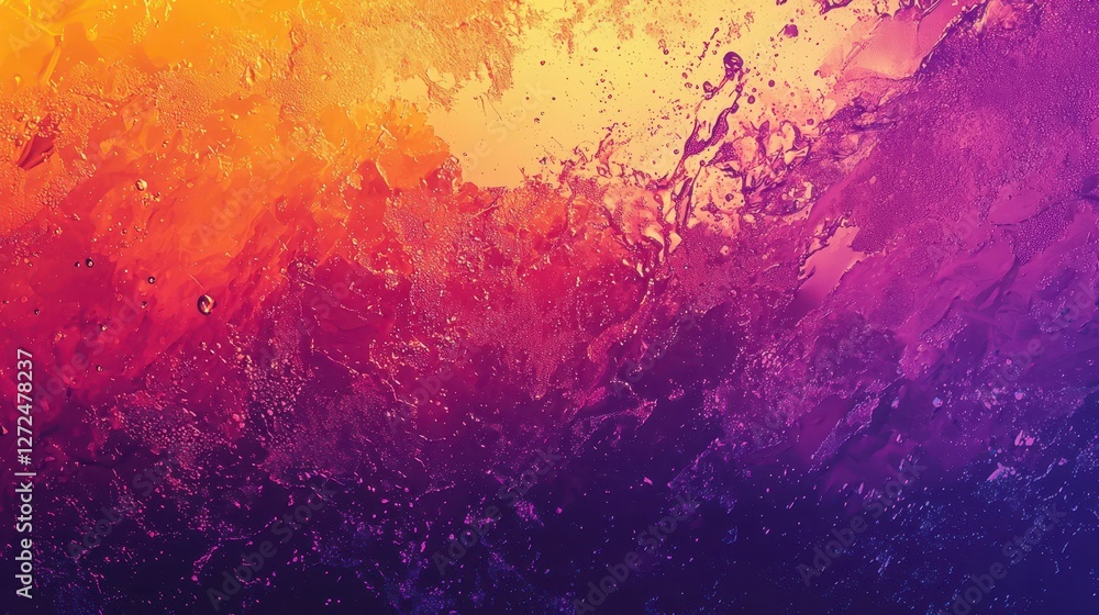 Aufkleber modern composition of colorful splashes and gradients in background