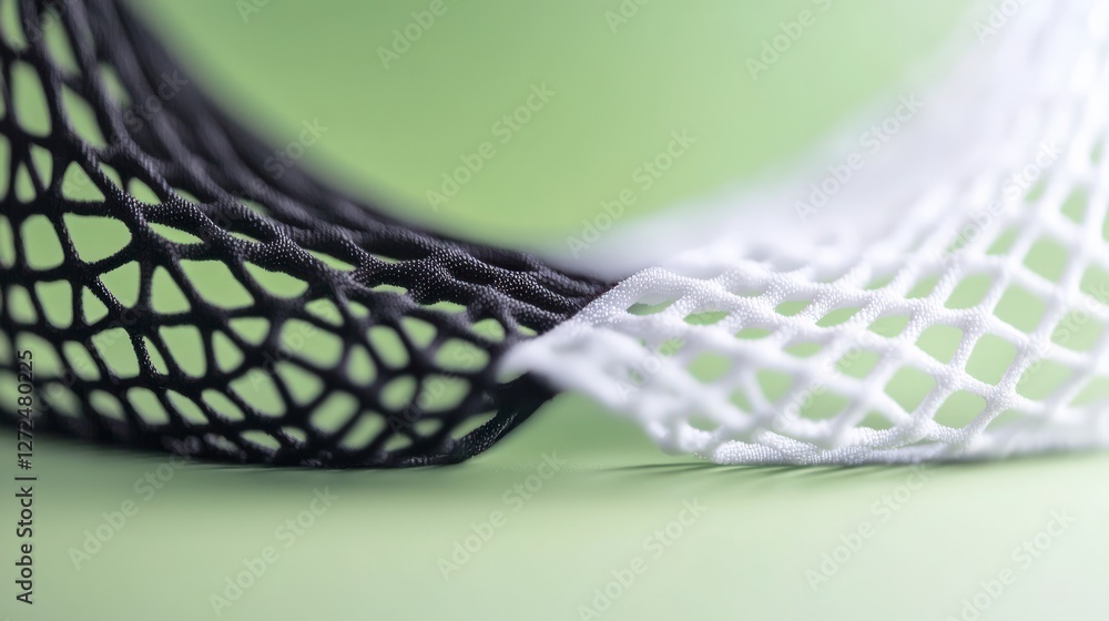 Aufkleber abstract black and white mesh netting texture background