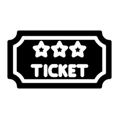 Golden ticket Fame Solid icon