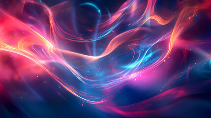 Captivating, awe-inspiring, desktop background, stunning. Futuristic Light Refractions. Illustration