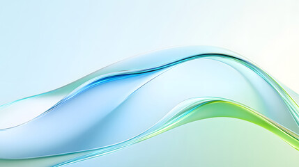 Fototapeta premium Stylish corrugated dynamic high-end green mixed color fluid gradient abstract background