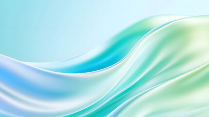 Fototapeta premium Stylish corrugated dynamic high-end green mixed color fluid gradient abstract background