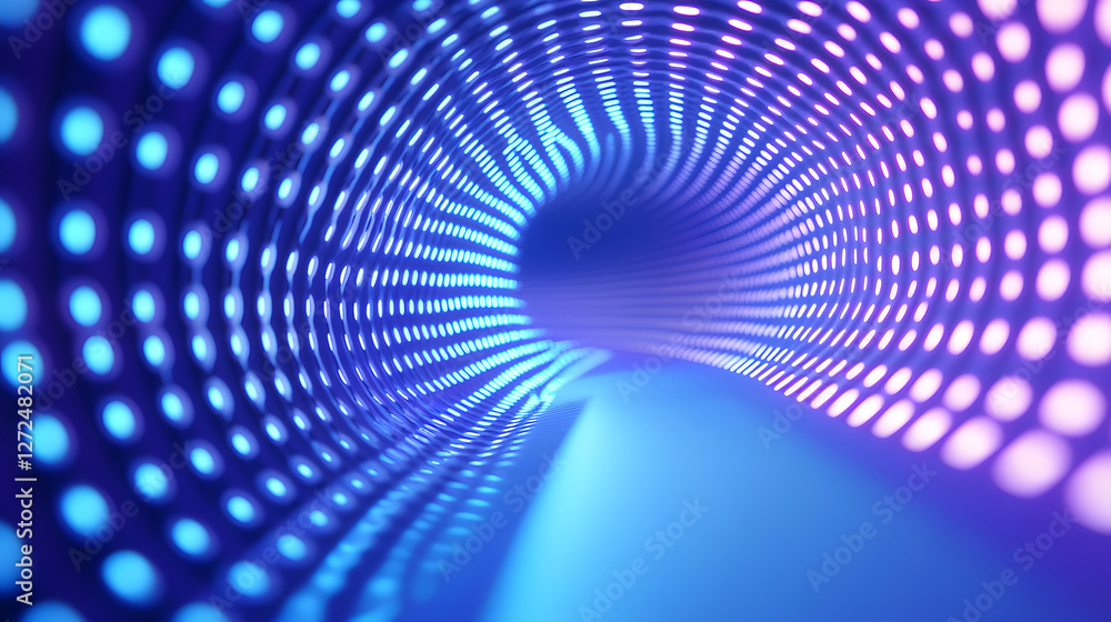 Poster abstract wave particle technology background design, big data communication technology science and t