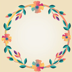 Floral Decorative Ornaments and Border