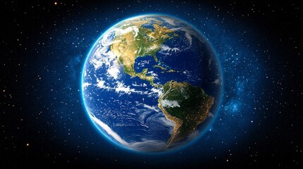Naklejka premium Earth globe, space, cosmos, 