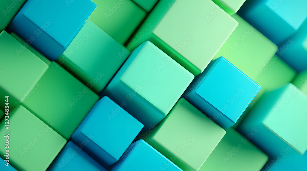Poster abstract dot green wave gradient texture technology background, data tunnel background