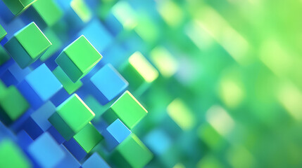 Abstract dot green wave gradient texture technology background, data tunnel background